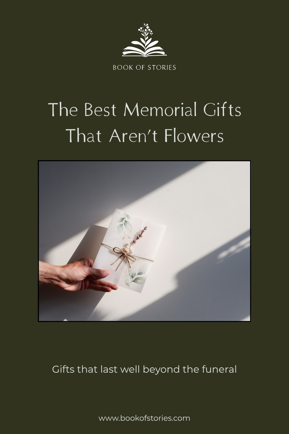 Meaningful sympathy gifts that last - Book of Stories memorial keepsake
