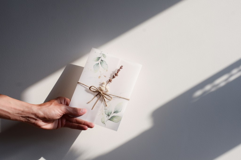 A beautifully wrapped memorial keepsake book, a meaningful sympathy gift for a grieving friend